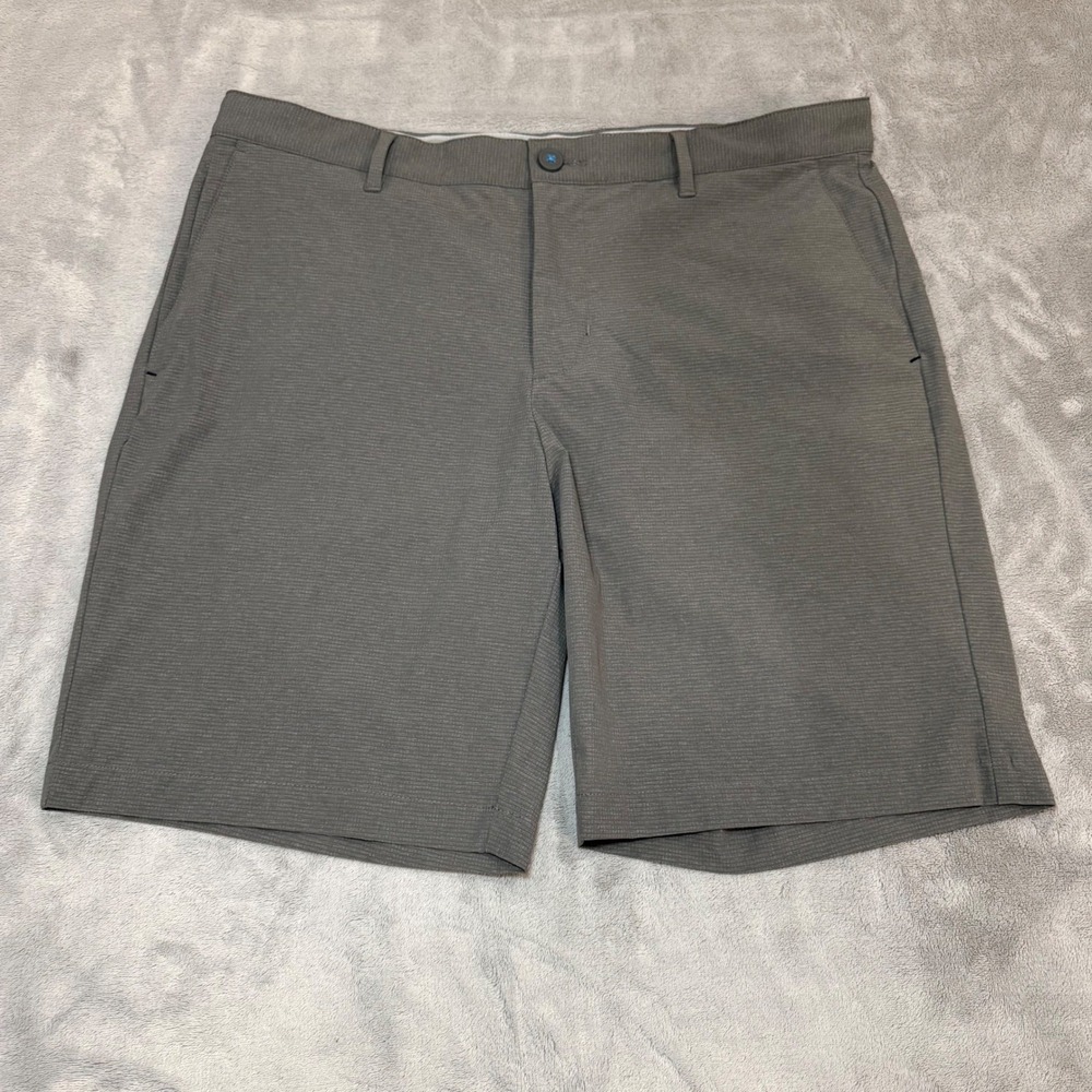 Tommy Bahama Boracay Gray Textured Performance Golf Shorts Mens 36x9 Stretch